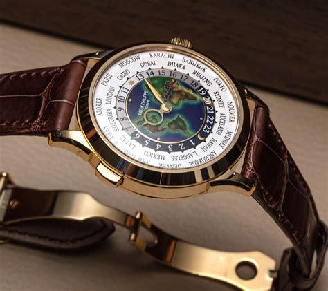 patek philippe gold world timer.